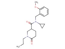 N-cyclopropyl-N-(2-methoxybenzyl)-6-oxo-1-propylpiperidine-3-carboxamide