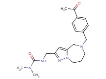 N'-{[5-(4-acetylbenzyl)-5,6,7,8-tetrahydro-4H-pyrazolo[1,5-a][1,4]diazepin-2-yl]methyl}-N,N-dimethylurea