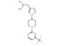 1-(1-{1-[4-(trifluoromethyl)-2-pyrimidinyl]-4-piperidinyl}-1H-1,2,3-triazol-4-yl)-2-propanol