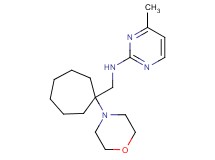 4-methyl-N-[(1-morpholin-4-ylcycloheptyl)methyl]pyrimidin-2-amine