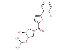 (3S*,4S*)-1-[5-(2-chlorophenyl)-2-furoyl]-4-isopropoxy-3-pyrrolidinol