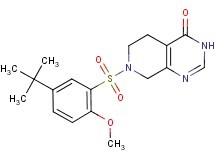 7-[(5-tert-butyl-2-methoxyphenyl)sulfonyl]-5,6,7,8-tetrahydropyrido[3,4-d]pyrimidin-4(3H)-one