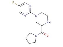 5-fluoro-2-[3-(1-pyrrolidinylcarbonyl)-1-piperazinyl]pyrimidine