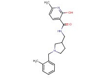 2-hydroxy-6-methyl-N-{[1-(2-methylbenzyl)-3-pyrrolidinyl]methyl}nicotinamide