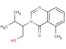 3-[1-(hydroxymethyl)-2-methylpropyl]-5-methylquinazolin-4(3H)-one