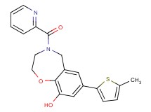 7-(5-methyl-2-thienyl)-4-(pyridin-2-ylcarbonyl)-2,3,4,5-tetrahydro-1,4-benzoxazepin-9-ol