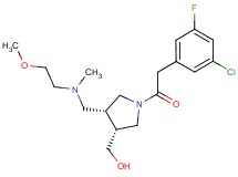 ((3R*,4R*)-1-[(3-chloro-5-fluorophenyl)acetyl]-4-{[(2-methoxyethyl)(methyl)amino]methyl}pyrrolidin-3-yl)methanol