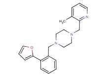 1-[2-(2-furyl)benzyl]-4-[(3-methylpyridin-2-yl)methyl]piperazine