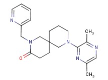 8-(3,6-dimethyl-2-pyrazinyl)-2-(2-pyridinylmethyl)-2,8-diazaspiro[5.5]undecan-3-one