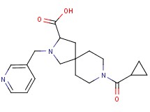 8-(cyclopropylcarbonyl)-2-(3-pyridinylmethyl)-2,8-diazaspiro[4.5]decane-3-carboxylic acid