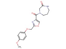 4-({2-[(4-methoxyphenoxy)methyl]-1,3-oxazol-4-yl}carbonyl)-1,4-diazepan-2-one