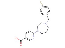 6-[4-(4-fluorobenzyl)-1,4-diazepan-1-yl]nicotinic acid