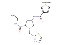 (4S)-N-ethyl-1-(1,3-thiazol-2-ylmethyl)-4-[(3-thienylcarbonyl)amino]-L-prolinamide