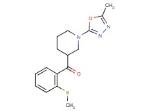 [1-(5-methyl-1,3,4-oxadiazol-2-yl)piperidin-3-yl][2-(methylthio)phenyl]methanone