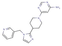 6-{4-[1-(3-pyridinylmethyl)-1H-imidazol-2-yl]-1-piperidinyl}-4-pyrimidinamine