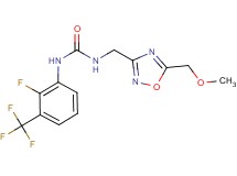 N-[2-fluoro-3-(trifluoromethyl)phenyl]-N'-{[5-(methoxymethyl)-1,2,4-oxadiazol-3-yl]methyl}urea