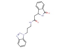 N-[3-(1H-1,2,3-benzotriazol-1-yl)propyl]-2-(3-oxo-2,3-dihydro-1H-isoindol-1-yl)acetamide