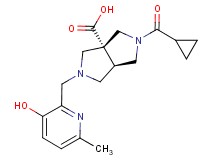(3aR*,6aR*)-2-(cyclopropylcarbonyl)-5-[(3-hydroxy-6-methylpyridin-2-yl)methyl]hexahydropyrrolo[3,4-c]pyrrole-3a(1H)-carboxylic acid