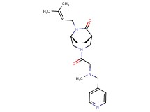 (1S*,5R*)-6-(3-methyl-2-buten-1-yl)-3-[N-methyl-N-(4-pyridinylmethyl)glycyl]-3,6-diazabicyclo[3.2.2]nonan-7-one