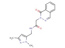 N-[(1,3-dimethyl-1H-pyrazol-5-yl)methyl]-2-(1-oxophthalazin-2(1H)-yl)acetamide