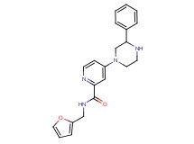 N-(2-furylmethyl)-4-(3-phenyl-1-piperazinyl)-2-pyridinecarboxamide