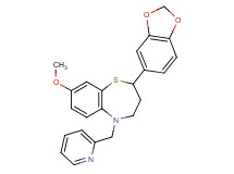 2-(1,3-benzodioxol-5-yl)-8-methoxy-5-(2-pyridinylmethyl)-2,3,4,5-tetrahydro-1,5-benzothiazepine
