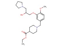 ethyl 1-{3-[2-hydroxy-3-(1-pyrrolidinyl)propoxy]-4-methoxybenzyl}-4-piperidinecarboxylate