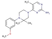 4-[4-(3-methoxyphenyl)-3,3-dimethylpiperazin-1-yl]-5-methylpyrimidin-2-amine