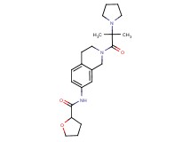 N-[2-(2-methyl-2-pyrrolidin-1-ylpropanoyl)-1,2,3,4-tetrahydroisoquinolin-7-yl]tetrahydrofuran-2-carboxamide