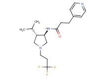 N-[rel-(3R,4S)-4-isopropyl-1-(3,3,3-trifluoropropyl)-3-pyrrolidinyl]-3-(4-pyridinyl)propanamide dihydrochloride