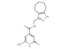 N-(1,4,5,6,7,8-hexahydrocyclohepta[c]pyrazol-3-ylmethyl)-6-methyl-2-oxo-1,2-dihydropyridine-4-carboxamide