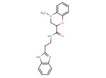 N-[2-(1H-benzimidazol-2-yl)ethyl]-4-methyl-3,4-dihydro-2H-1,4-benzoxazine-2-carboxamide