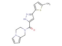 2-{[3-(5-methyl-2-thienyl)-1H-pyrazol-5-yl]carbonyl}-1,2,3,4-tetrahydropyrrolo[1,2-a]pyrazine