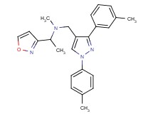 1-(3-isoxazolyl)-N-methyl-N-{[3-(3-methylphenyl)-1-(4-methylphenyl)-1H-pyrazol-4-yl]methyl}ethanamine