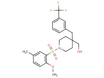 {1-[(2-methoxy-5-methylphenyl)sulfonyl]-4-[3-(trifluoromethyl)benzyl]-4-piperidinyl}methanol
