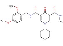1-cyclohexyl-N-(2,4-dimethoxybenzyl)-N'-methyl-4-oxo-1,4-dihydro-3,5-pyridinedicarboxamide
