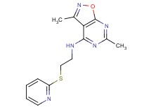 3,6-dimethyl-N-[2-(pyridin-2-ylthio)ethyl]isoxazolo[5,4-d]pyrimidin-4-amine