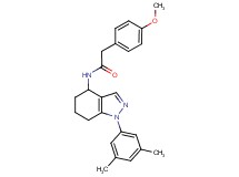 N-[1-(3,5-dimethylphenyl)-4,5,6,7-tetrahydro-1H-indazol-4-yl]-2-(4-methoxyphenyl)acetamide