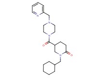 1-(cyclohexylmethyl)-5-{[4-(2-pyridinylmethyl)-1-piperazinyl]carbonyl}-2-piperidinone