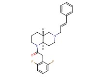 (4aR*,8aR*)-1-[(2,6-difluorophenyl)acetyl]-6-[(2E)-3-phenyl-2-propen-1-yl]decahydro-1,6-naphthyridine