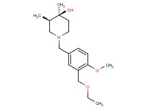 (3R*,4S*)-1-[3-(ethoxymethyl)-4-methoxybenzyl]-3,4-dimethyl-4-piperidinol