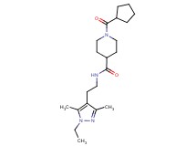 1-(cyclopentylcarbonyl)-N-[2-(1-ethyl-3,5-dimethyl-1H-pyrazol-4-yl)ethyl]-4-piperidinecarboxamide