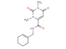 N-(cyclohex-1-en-1-ylmethyl)-1,3-dimethyl-2,6-dioxo-1,2,3,6-tetrahydropyrimidine-4-carboxamide