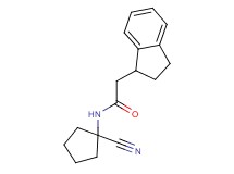N-(1-cyanocyclopentyl)-2-(2,3-dihydro-1H-inden-1-yl)acetamide