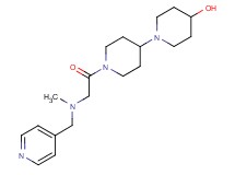1'-[N-methyl-N-(4-pyridinylmethyl)glycyl]-1,4'-bipiperidin-4-ol