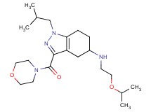 1-isobutyl-N-(2-isopropoxyethyl)-3-(4-morpholinylcarbonyl)-4,5,6,7-tetrahydro-1H-indazol-5-amine