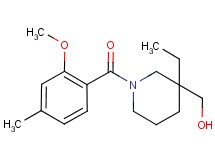 [3-ethyl-1-(2-methoxy-4-methylbenzoyl)-3-piperidinyl]methanol