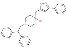 1-(2,2-diphenylethyl)-4-[(3-phenyl-5-isoxazolyl)methyl]-4-piperidinol