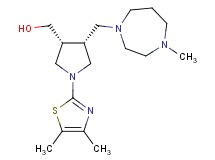 {(3R*,4R*)-1-(4,5-dimethyl-1,3-thiazol-2-yl)-4-[(4-methyl-1,4-diazepan-1-yl)methyl]-3-pyrrolidinyl}methanol