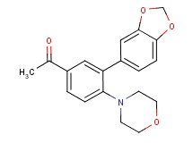 1-[3-(1,3-benzodioxol-5-yl)-4-morpholin-4-ylphenyl]ethanone